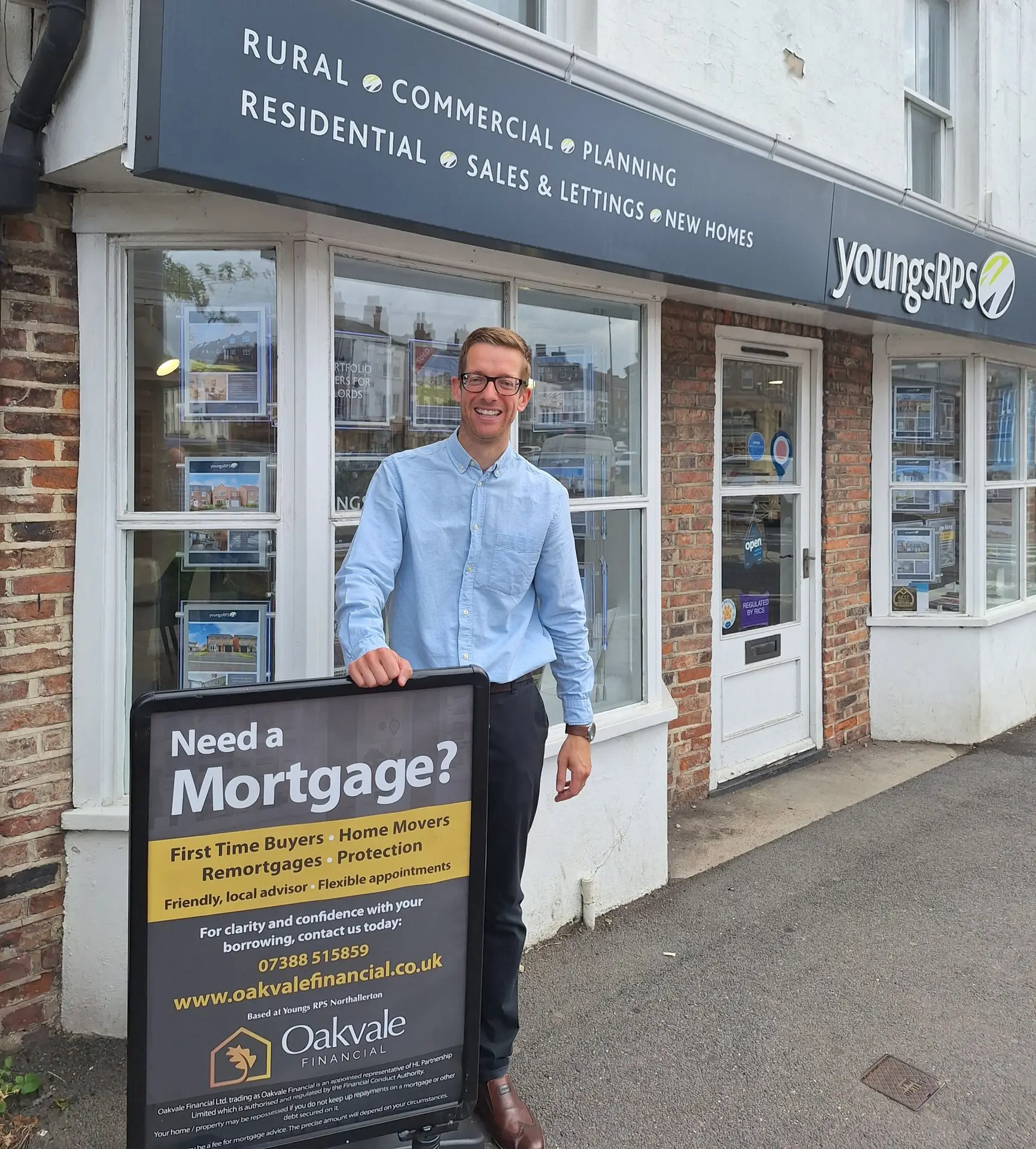 Image of Dwight Scaife Mortgage Advisor outside Youngs RPS in Northallerton